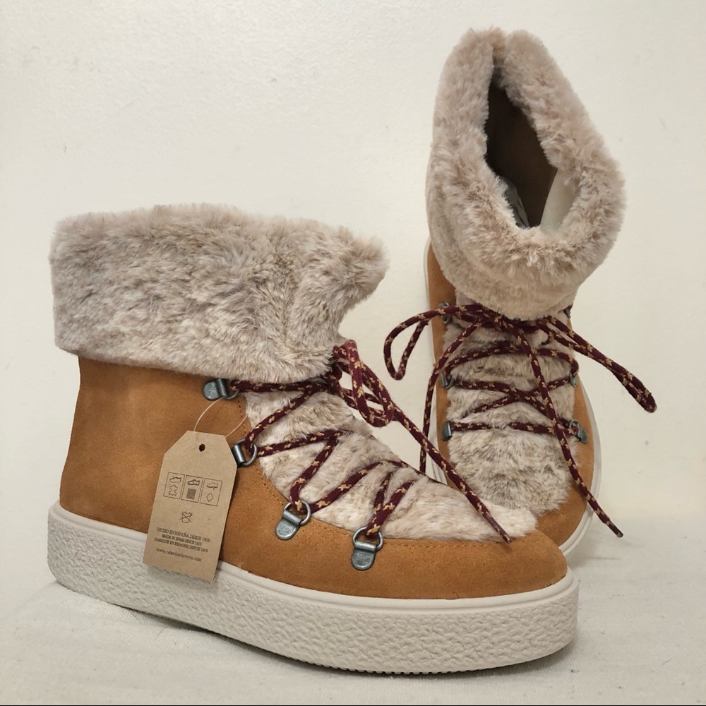 Victoria Camel Suede Leather Boots - Picture 4 of 11